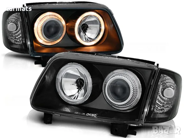 Кристални фарове ANGEL EYES за VW Polo 6N2 (1999-2001) - черни