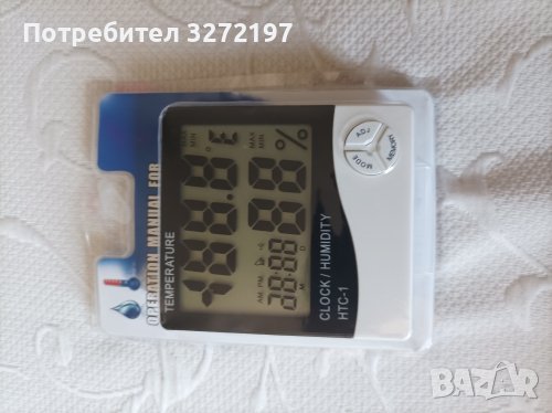 LCD интелигентен цифров хигрометър,часовниk,термометър, метеорологична станция, снимка 4 - Други - 41406122