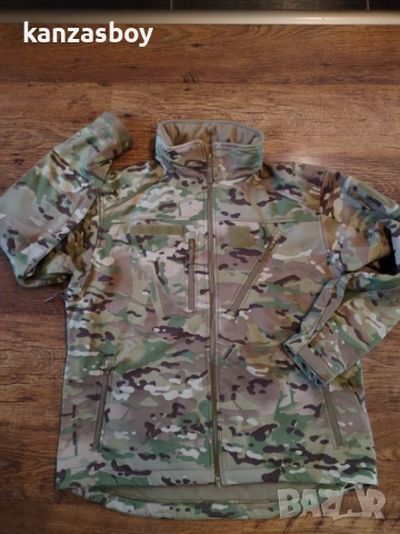 Mil-Tec Jacket Delta Fleece Multitarn - ловно софтшел яке КАТО НОВО 2ХЛ, снимка 5 - Якета - 52496590