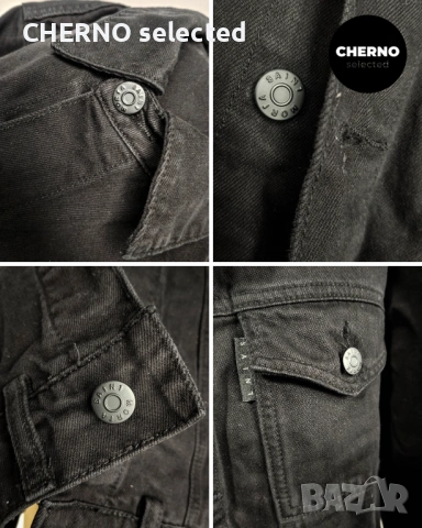 Мъжко черно дънково • деним яке SAINT MORTA Denim Jacket – размер L , снимка 14 - Якета - 53850783