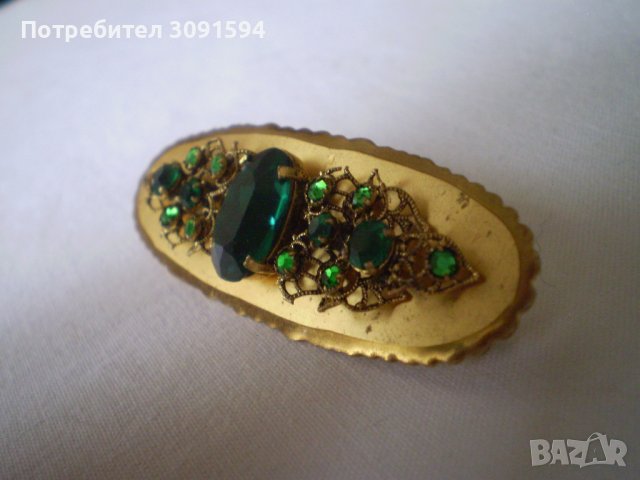 брошка -Игла с кристали от 40-те години, снимка 8 - Антикварни и старинни предмети - 40640437