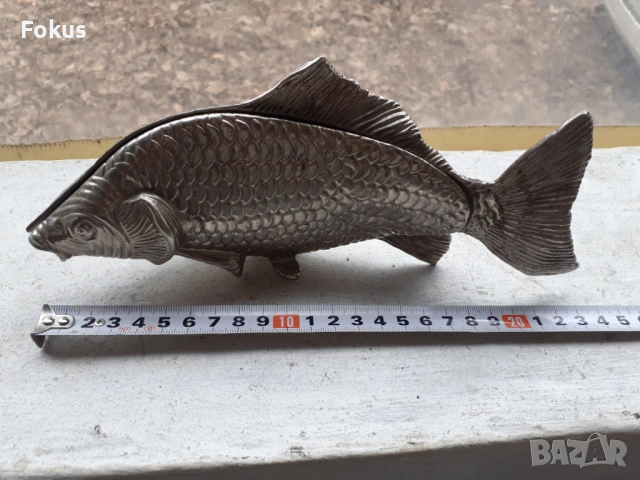 Шаран риба фигура статуетка, снимка 7 - Антикварни и старинни предмети - 53394403