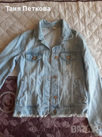 Късо дамско дънково яке , снимка 3 - Якета - 49581704