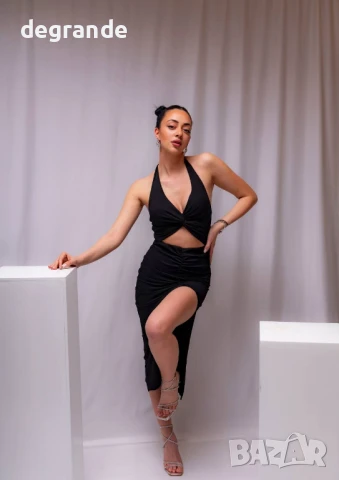 Елегантна черна рокля