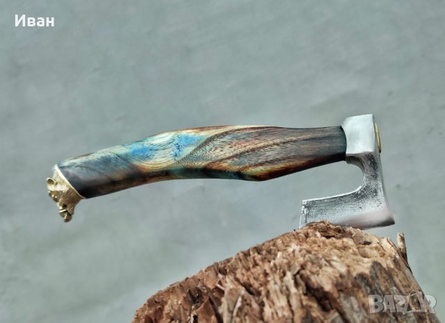 Мини мезеджийска брадвичка ловна къмпинг брадва диво прасе , снимка 6 - Ножове - 43059025