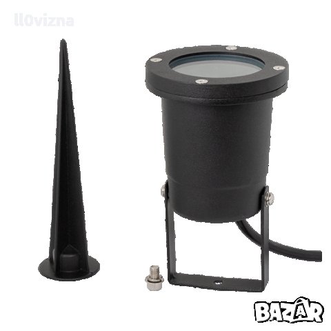 ГРАДИНСКО ОСВЕТИТЕЛНО ТЯЛО, GU10, IP65, ЧЕРНО, снимка 2 - Външни лампи - 41824004