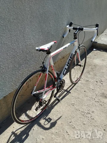 Отличен шосеен велосипед Cube Peloton / Shimano 105 / Fulcrum / Карбонова вилка/ Рамка 56 см., снимка 6 - Велосипеди - 56125634
