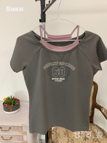 Спортна тениска на Esprit размер 40, подходяща за S и М, снимка 7 - Тениски - 44607470