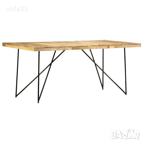 vidaXL Трапезна маса, 180x90x76 cм, мангово дърво масив, снимка 8 - Маси - 56146480