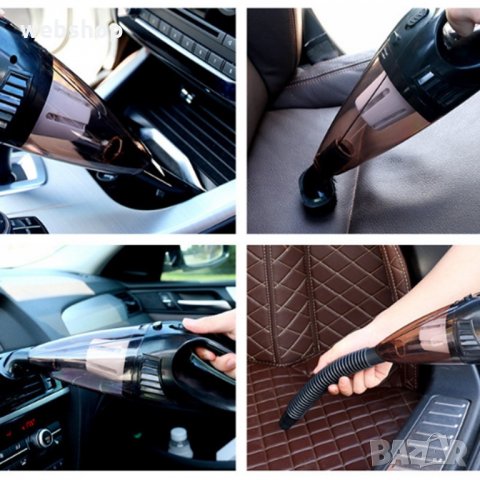 Мощна прахосмукачка за кола с HEPA филтър и Акумулаторна батерия, снимка 3 - Аксесоари и консумативи - 34276073