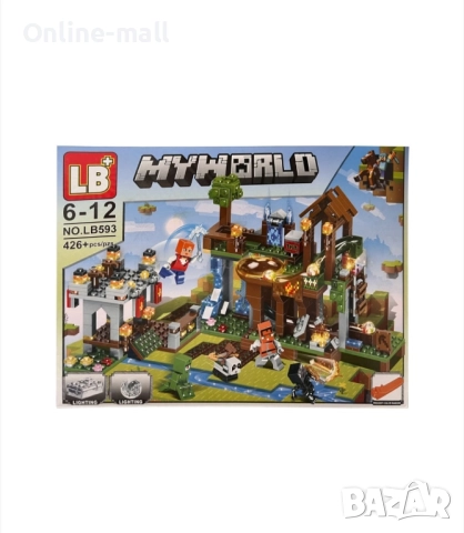 Конструктор Minecraft – 426 части със светещи елементи