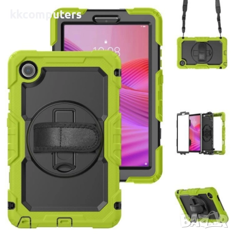 Удароустойчив силиконов калъф със задна част от PC и Лента през рамо за ZTE nubia Flip2 / Lenovo Tab, снимка 7 - Калъфи, кейсове - 51973875