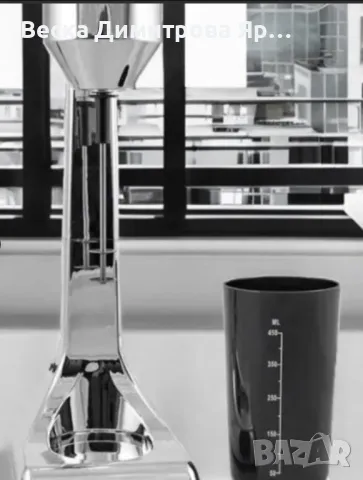 Миксер за фрапе Rosberg Premium, 100W, 450мл.мерителна чаша, Хромирана, снимка 9 - Миксери - 49350357