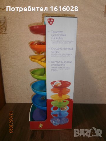Нова детска въртяща се дъгова рампа с топчета., снимка 2 - Образователни игри - 40981911