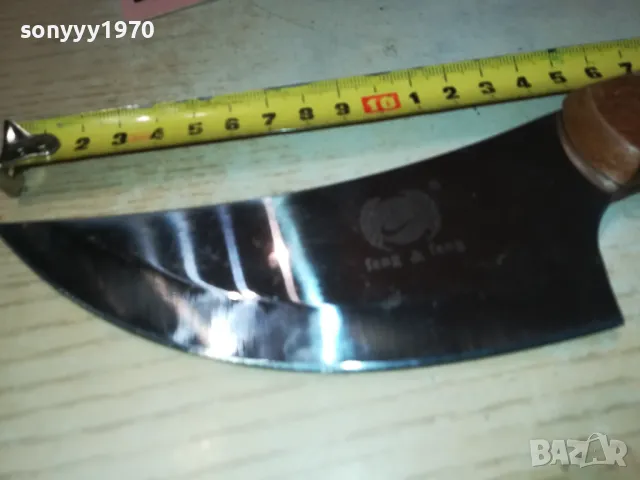 НОЖ КРИВ С ДЪРВЕНА ДРЪЖКА 1111241047, снимка 17 - Ножове - 47922592