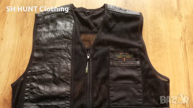 SWEDTEAM Leather Vest размер L елек естествена кожа - 788, снимка 3 - Други - 47376306