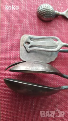 Автентични посребрени лъжица щипка отварачка , снимка 9 - Антикварни и старинни предмети - 47497981