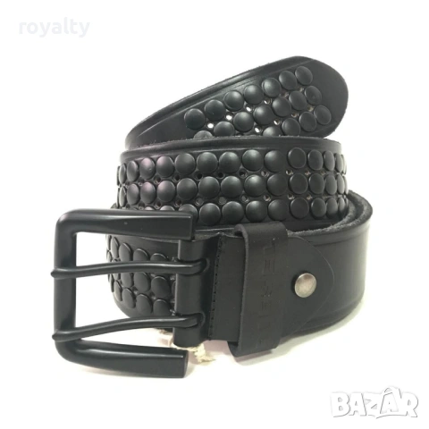 Diesel Естествена Кожа Мъжки Черен Колан 