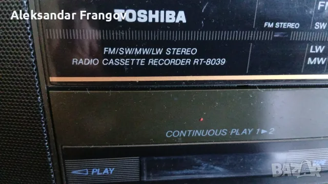TOSHIBA STEREO RT - 8039, снимка 2 - Радиокасетофони, транзистори - 56056920