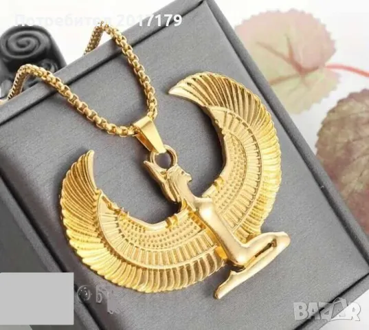 Колие Египетската Богиня Маат, снимка 3 - Колиета, медальони, синджири - 49647162
