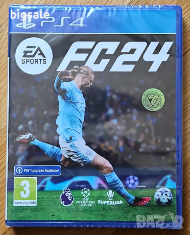 НОВ! Запечатан диск FC 24 PS4 Playstation 4 FIFA 2024 FC24 Плейстейшън, снимка 1 - Игри за PlayStation - 44781579