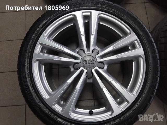 4бр. ал. джанти Audi (оригинални) 7,5x18 , 5x112 , ET51 централен отвор 57,1мм, снимка 3 - Гуми и джанти - 53560876