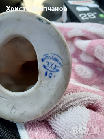 Стари керамични статуетки и керамичен чайник., снимка 4 - Антикварни и старинни предмети - 52943871