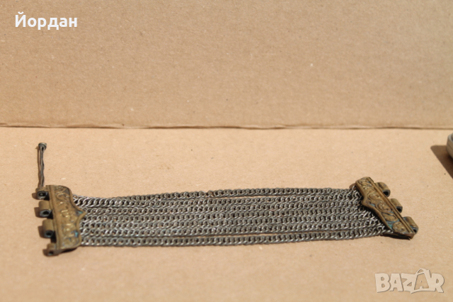 Сребърна гривна , снимка 2 - Гривни - 36335480