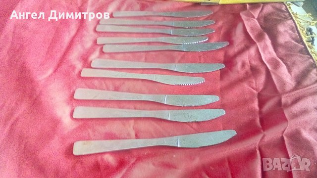 Десет соц метални ножа Терна Велико Търново, снимка 2 - Колекции - 34093346