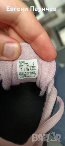 Дамски маратонки Asics размер 36 в черно и розово , снимка 6 - Маратонки - 53470474