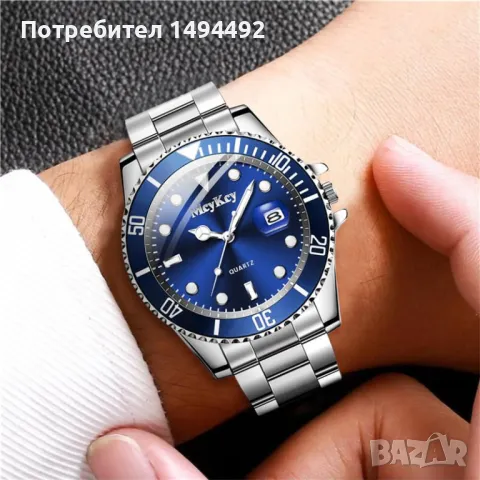 Бизнес часовник, снимка 3 - Мъжки - 48421212