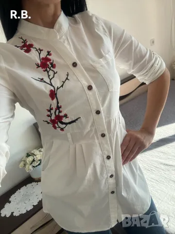 Бяла риза, туника, М размер, снимка 4 - Ризи - 47740112