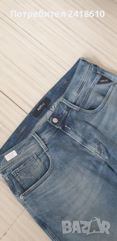 Replay Anbass Slim Fit Mens Size 34/32  ОРИГИНАЛ! Мъжки Дънки!, снимка 7 - Дънки - 53372793