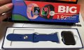 Страхотен коледен подарък Смарт часовник с безжично зарядно в син цвят, снимка 1 - Дамски - 42000507