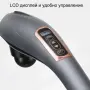 Безжичен ръчен вибрационен масажор с LCD и 6 приставки, снимка 8