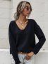 Дамски широк пуловер с маншет и копчета, 2цвята - 023, снимка 7