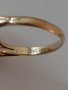 Стар антикварен златен дамски пръстен с диаманти и сапфир/злато 18 к. , снимка 9