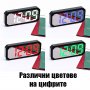 Електронен настолен постоянно светещ часовник на ток термометър аларма, снимка 2