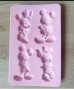 4 Мики Мини Маус Mickey Minnie Mouse силиконов молд форма калъп фондан шоколад гипс декор украса, снимка 3