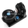 Двоен вентилатор за кола – 12V / 24V – 360 градуса, снимка 2
