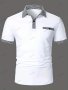 Мъжка лятна тениска с поло с къс ръкав и ревер, 4цвята - 023 , снимка 3