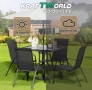 Градински Сет Capri KraftWorld 4 стола и маса – водоустойчиви с UV защита, снимка 4
