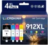 Нови HP 912XL Ink 4 броя Съвместими Касети OfficeJet 8010 8012 8015 8025 принтер мастило печат, снимка 1