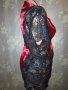 Dream girl L-Нова  с етикет пижама от червен сатен и дантела в черно , снимка 4