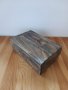 Ръчно изработена дървена кутия за съхранение от топола