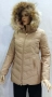 Големи размери яке с естествен пух - бежово, снимка 2