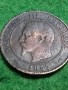 Монета 10 Сантима 1857 Франция Наполеон III, снимка 6