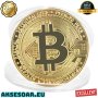Позлатена биткойн монета за колекция сувенири за познавачи на Bit Coin криптовалутата метална физиче, снимка 2