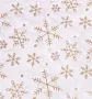Коледен декоративен плат, Снежинки, Бял, 2,5mx24cm, снимка 2