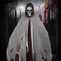 Нов Grim Reaper костюм за Хелоуин маскарад парти карнавал с плащ качулка и страшна маска череп, снимка 4